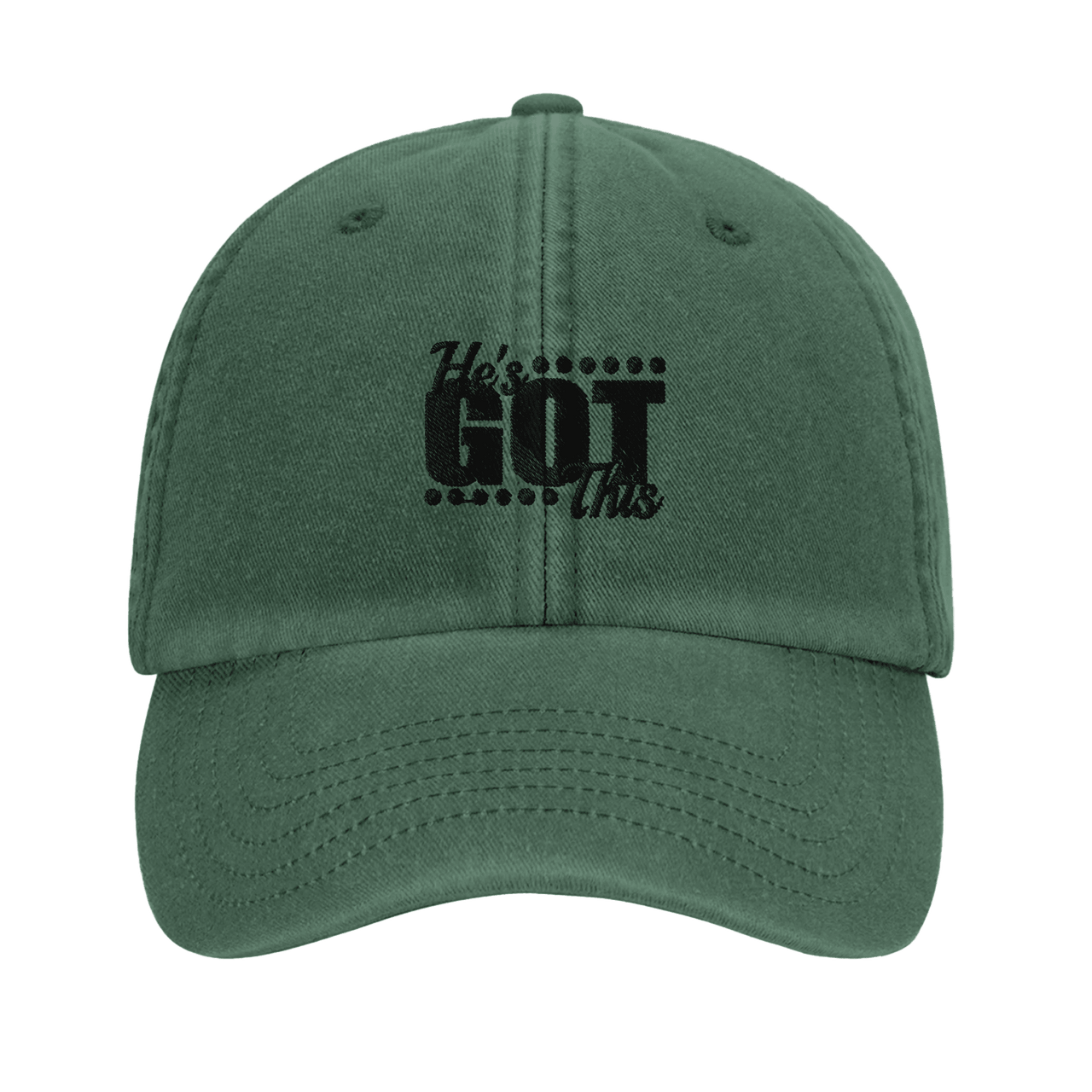 He's Got This Embroidered Cap | Christian Hat | Wear Your Heart - Wear Your Heart