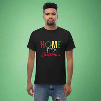 Home for Christmas Men's Custom Print Tee | Holiday Apparel | Wear Your Heart - Wear Your Heart