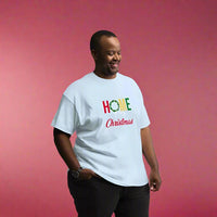 Home for Christmas Men's Custom Print Tee | Holiday Apparel | Wear Your Heart - Wear Your Heart