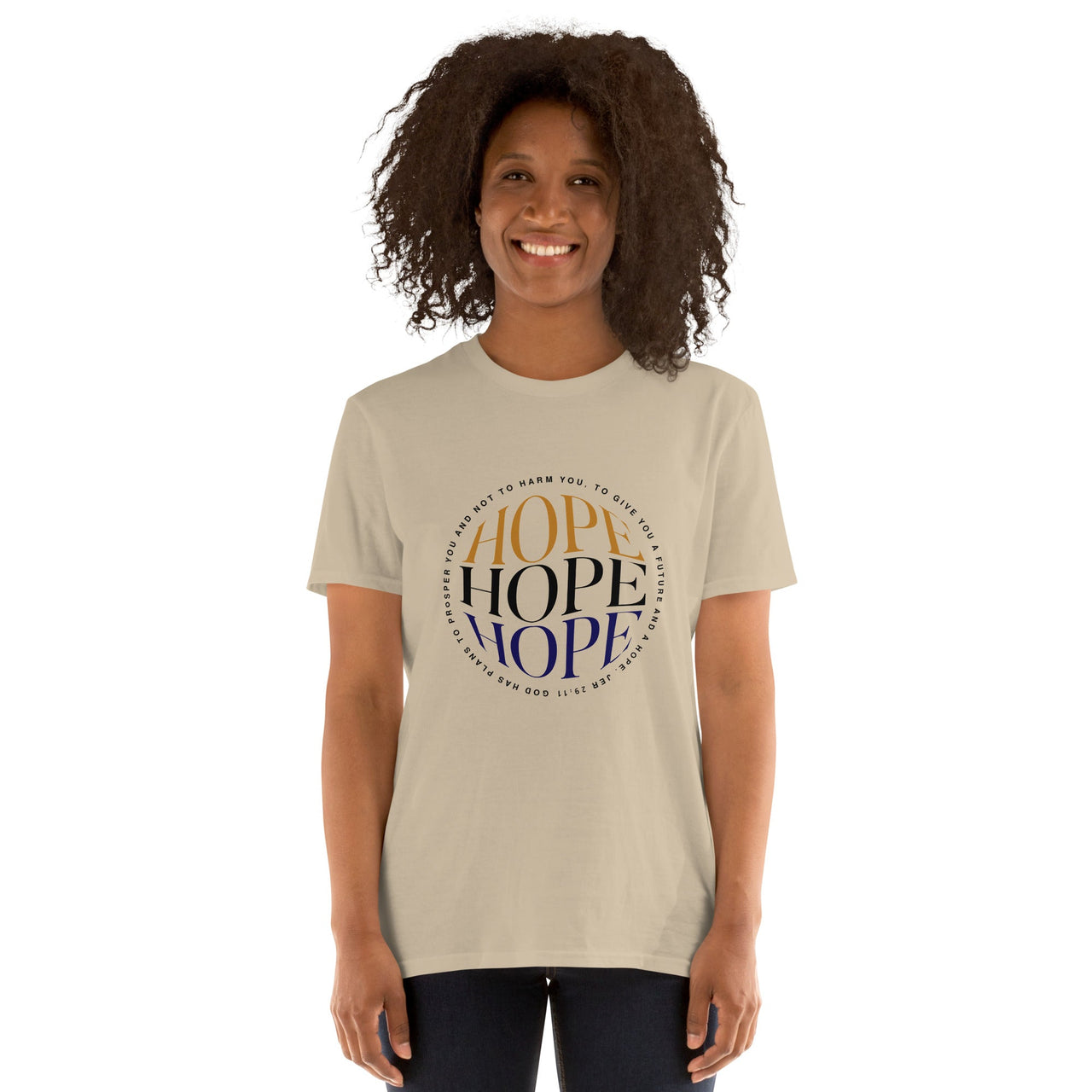 HOPE Reflection Short - Sleeve Unisex T-Shirt – Christian Inspirational Shirt - Wear Your Heart