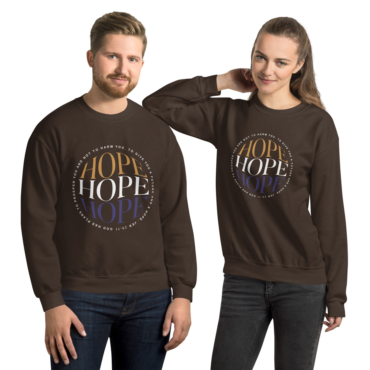 HOPE Reflection Unisex Sweatshirt – Christian Encouragement Crewneck | WYH Faith Apparel - Wear Your Heart