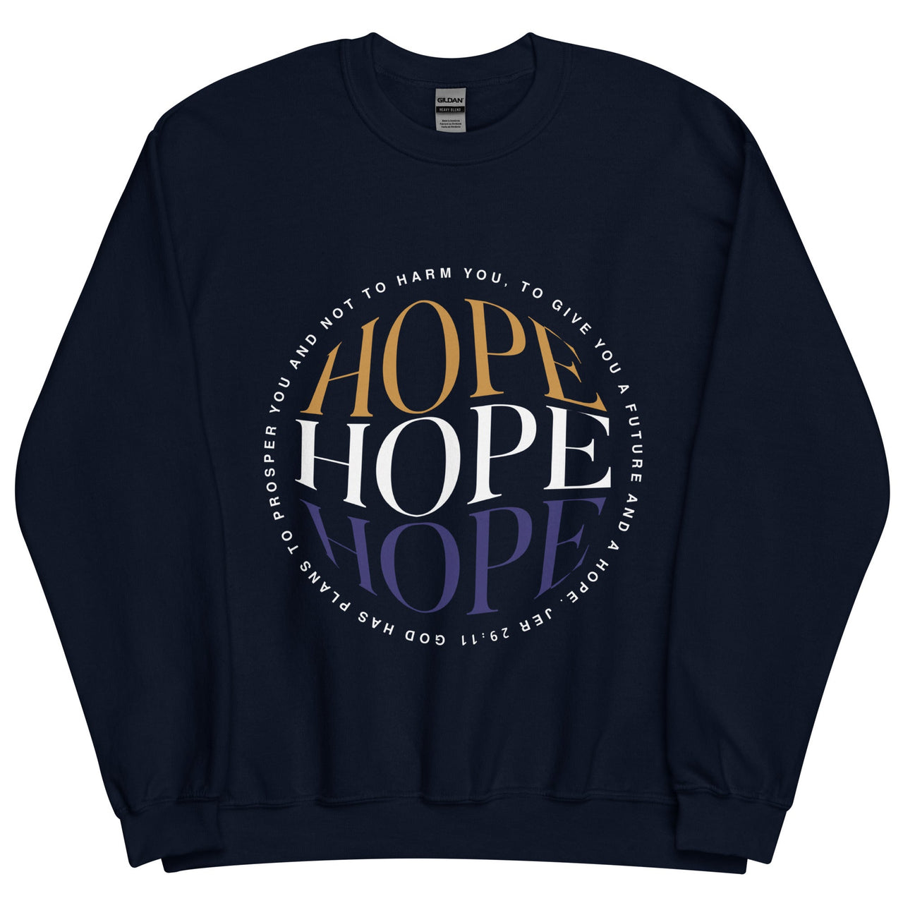 HOPE Reflection Unisex Sweatshirt – Christian Encouragement Crewneck | WYH Faith Apparel - Wear Your Heart