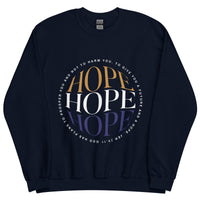 HOPE Reflection Unisex Sweatshirt – Christian Encouragement Crewneck | WYH Faith Apparel - Wear Your Heart