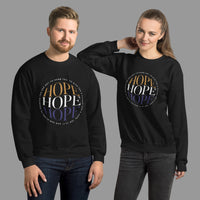 HOPE Reflection Unisex Sweatshirt – Christian Encouragement Crewneck | WYH Faith Apparel - Wear Your Heart