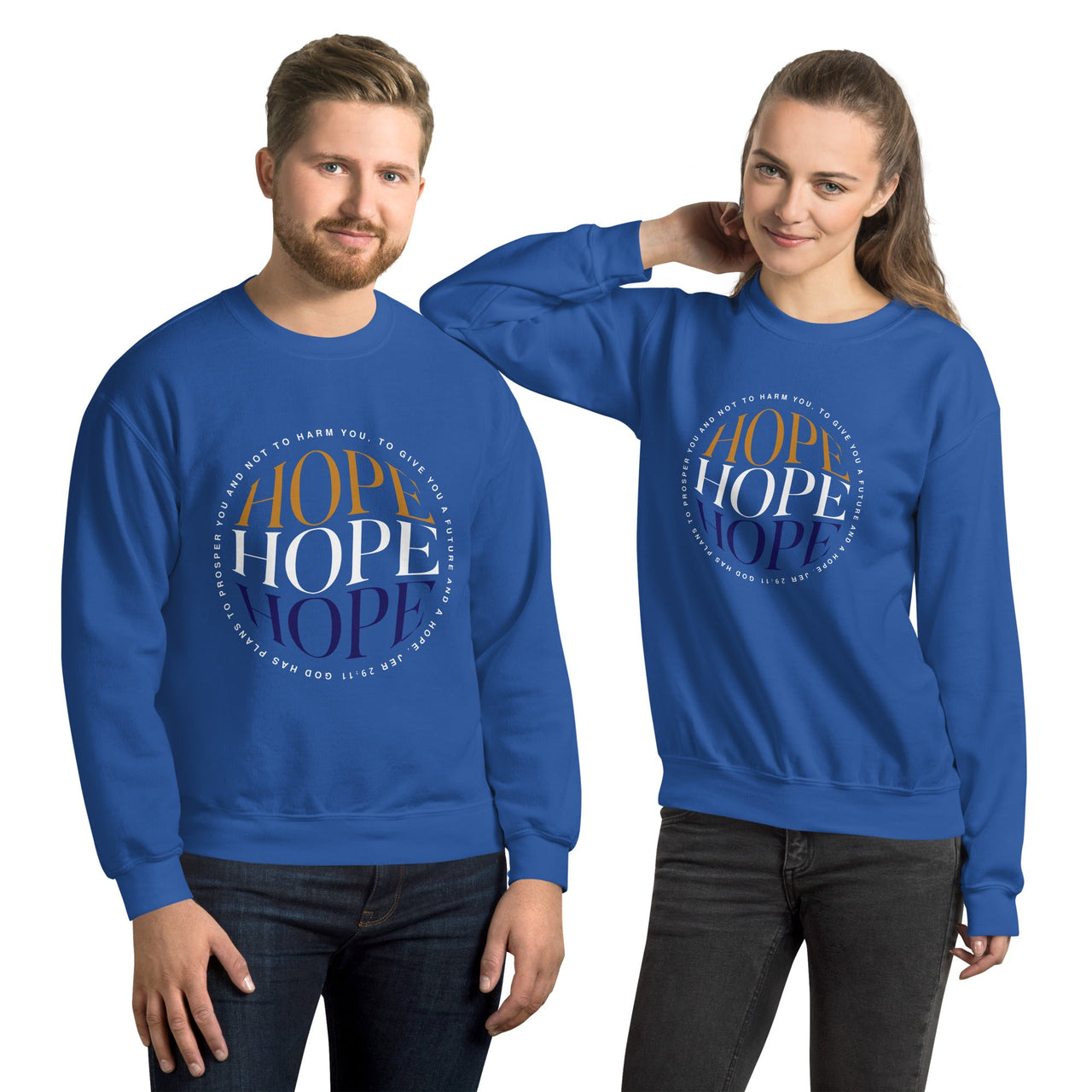 HOPE Reflection Unisex Sweatshirt – Christian Encouragement Crewneck | WYH Faith Apparel - Wear Your Heart