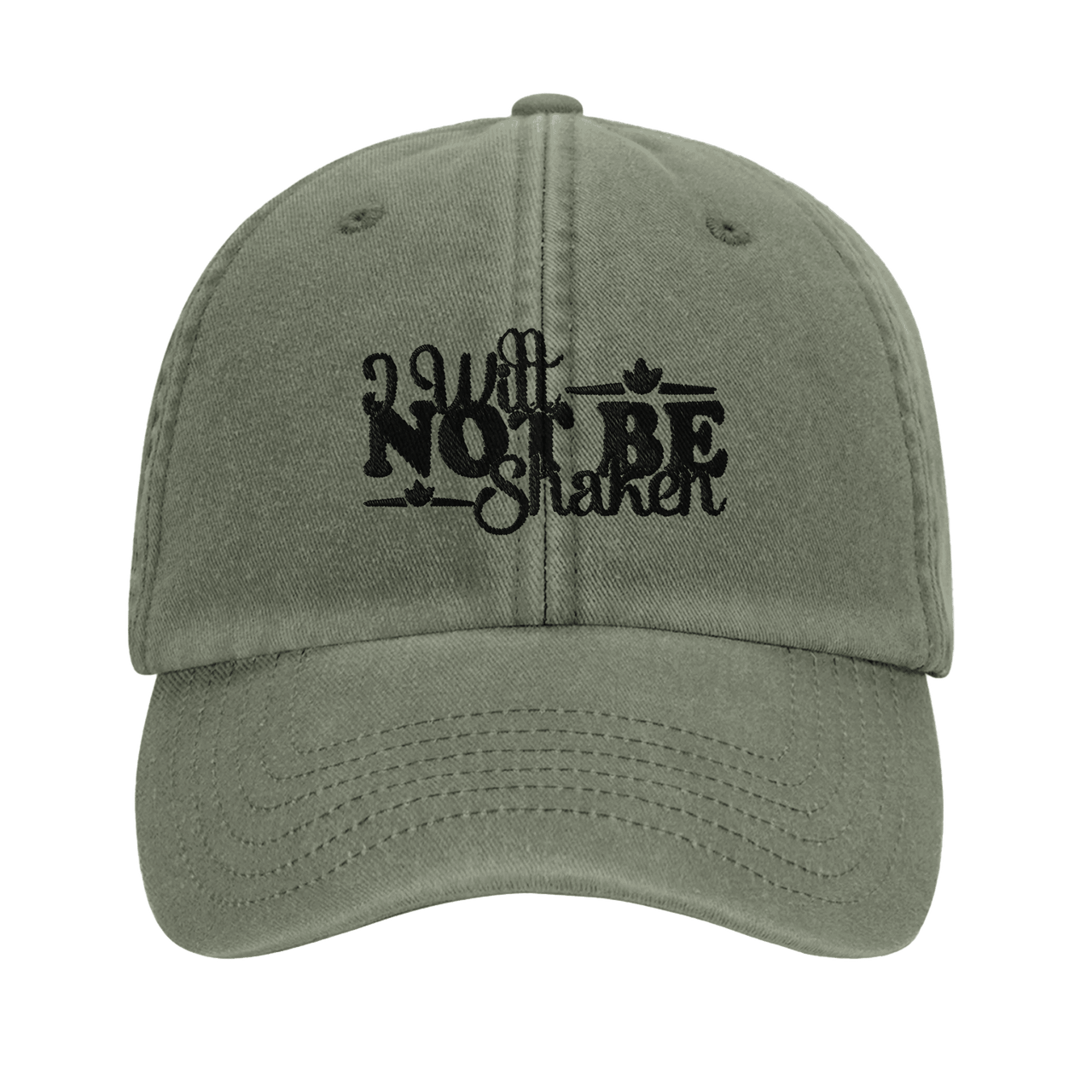 I Will Not Be Shaken Embroidered Cap | Christian Hat | Wear Your Heart - Wear Your Heart