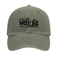 I Will Not Be Shaken Embroidered Cap | Christian Hat | Wear Your Heart - Wear Your Heart