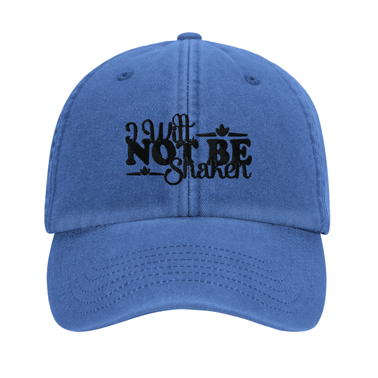 I Will Not Be Shaken Embroidered Cap | Christian Hat | Wear Your Heart - Wear Your Heart
