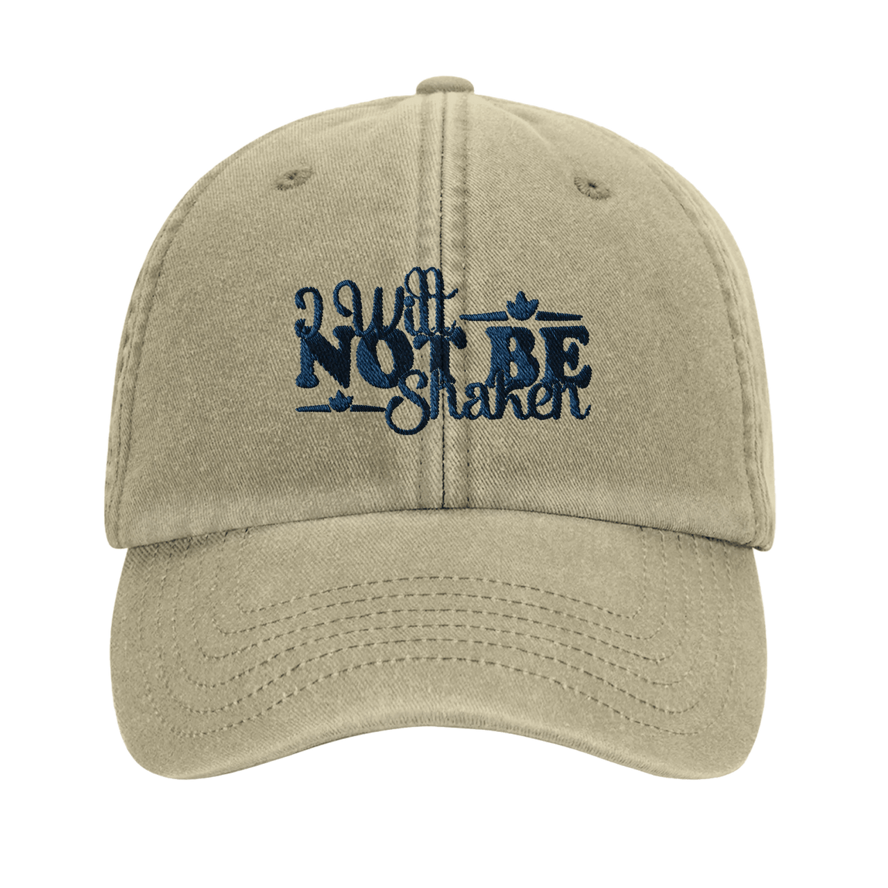 I Will Not Be Shaken Embroidered Cap | Christian Hat | Wear Your Heart - Wear Your Heart