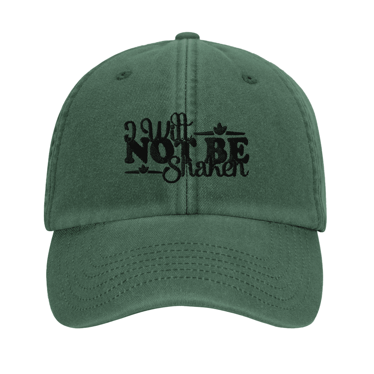 I Will Not Be Shaken Embroidered Cap | Christian Hat | Wear Your Heart - Wear Your Heart