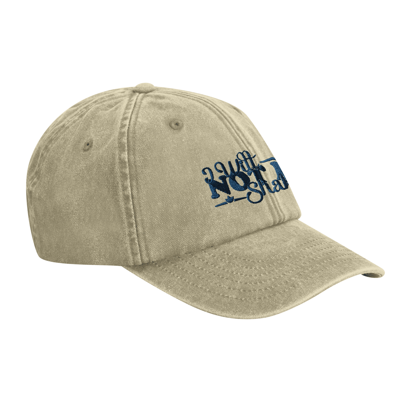 I Will Not Be Shaken Embroidered Cap | Christian Hat | Wear Your Heart - Wear Your Heart