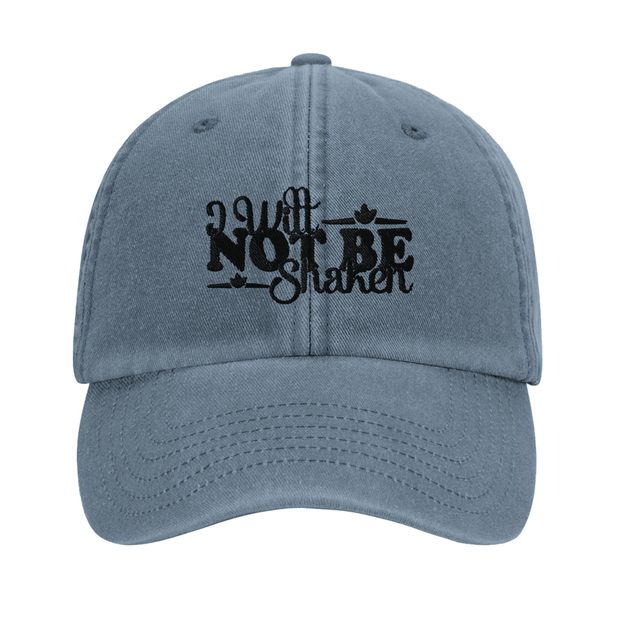 I Will Not Be Shaken Embroidered Cap | Christian Hat | Wear Your Heart - Wear Your Heart