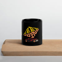 Keep Going Mug – Retro Car Motivational Glossy Black Mug | WYH Inspiration Series - Wear Your Heart