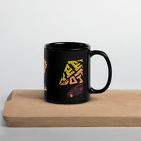 Keep Going Mug – Retro Car Motivational Glossy Black Mug | WYH Inspiration Series - Wear Your Heart