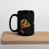 Keep Going Mug – Retro Car Motivational Glossy Black Mug | WYH Inspiration Series - Wear Your Heart
