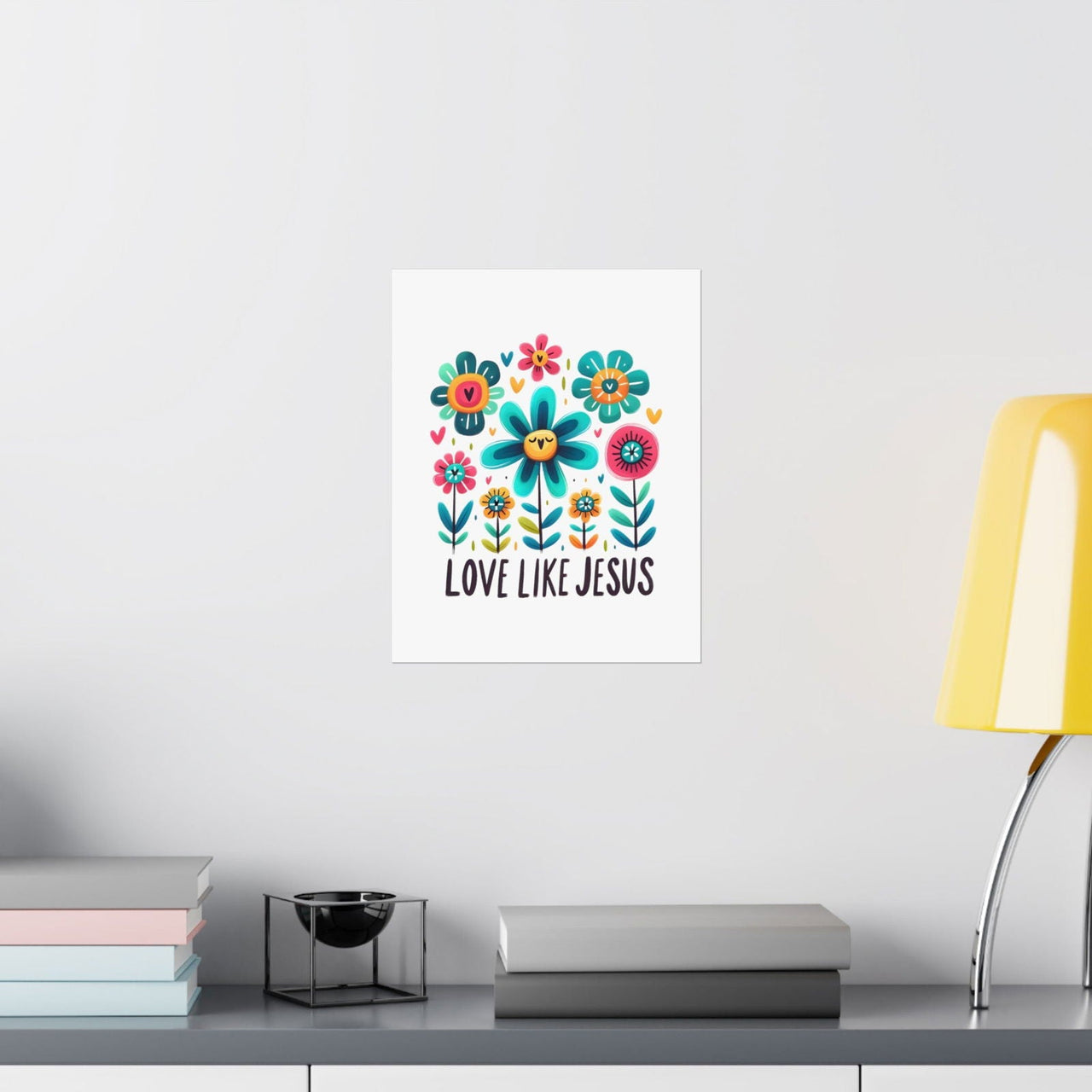 Love Like Jesus Matte Vertical Posters | Christian Wall Art - Wear Your Heart