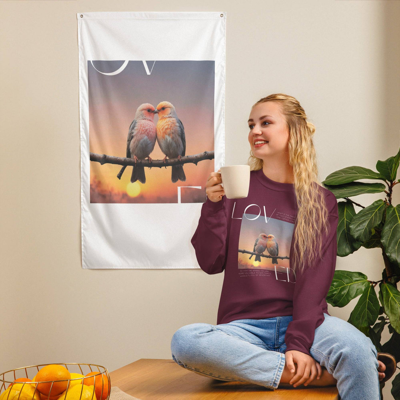 Loved Unisex Sweatshirt – Embrace Comfort and Faith | Wear Your Heart - Wear Your Heart