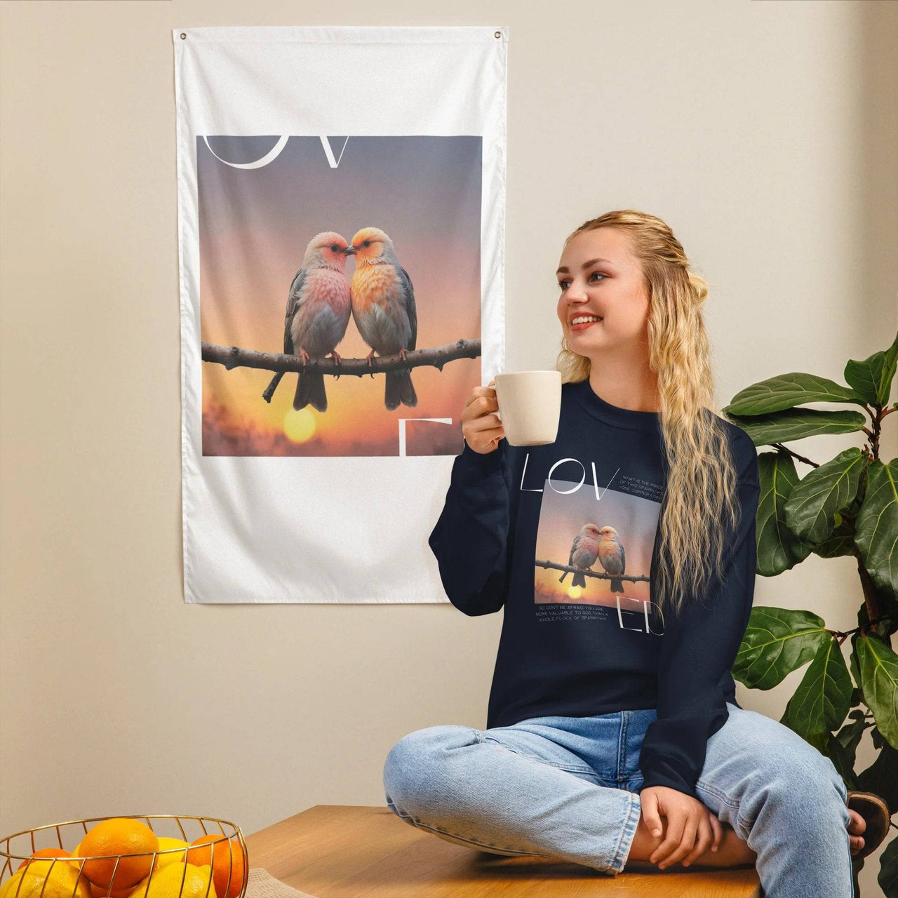 Loved Unisex Sweatshirt – Embrace Comfort and Faith | Wear Your Heart - Wear Your Heart