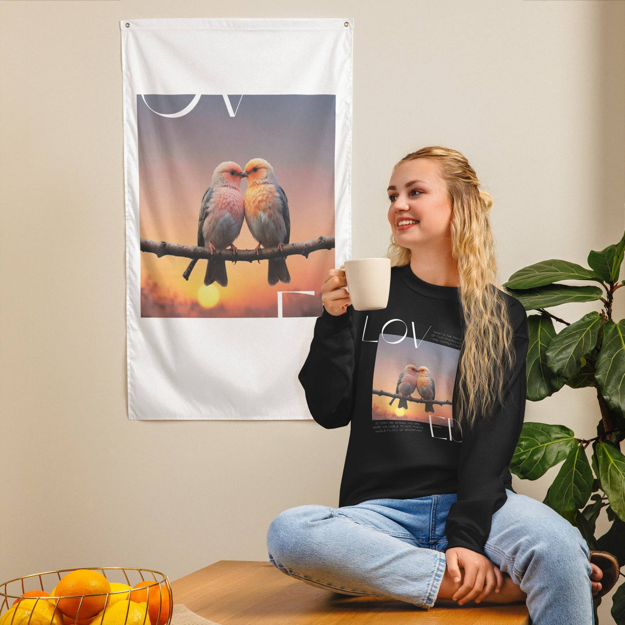 Loved Unisex Sweatshirt – Embrace Comfort and Faith | Wear Your Heart - Wear Your Heart