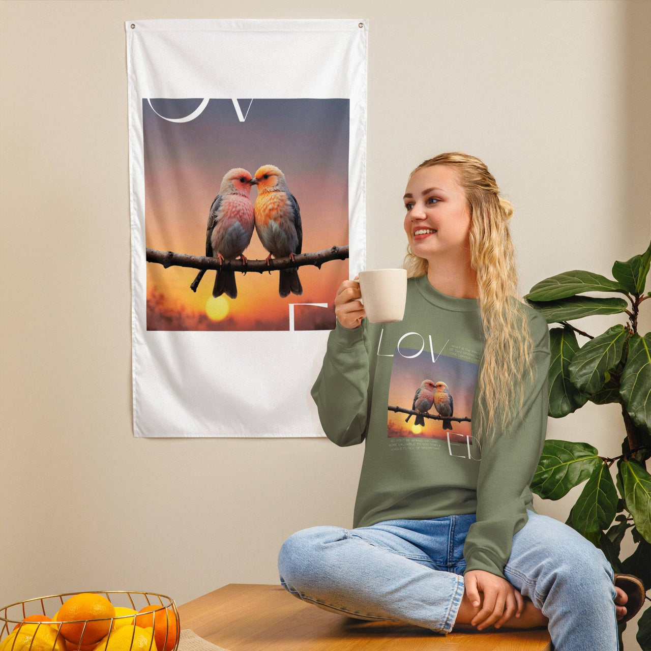 Loved Unisex Sweatshirt – Embrace Comfort and Faith | Wear Your Heart - Wear Your Heart