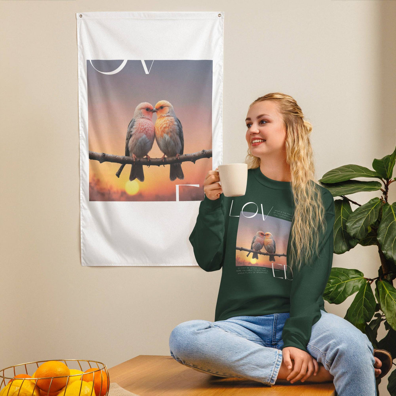 Loved Unisex Sweatshirt – Embrace Comfort and Faith | Wear Your Heart - Wear Your Heart