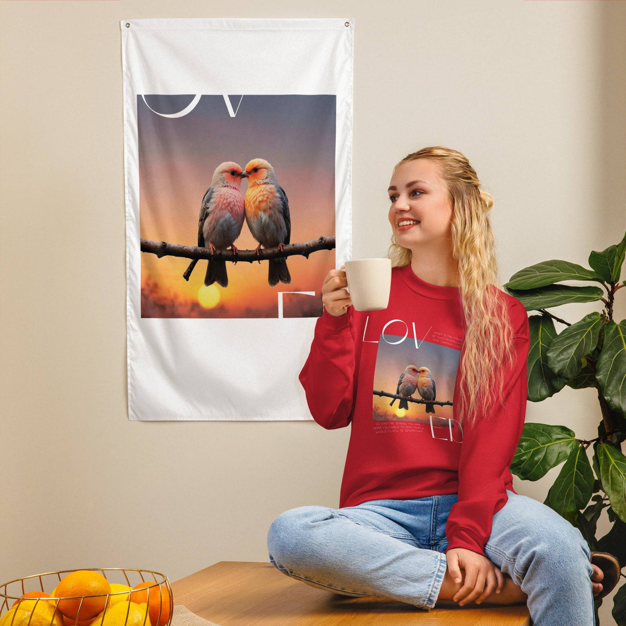 Loved Unisex Sweatshirt – Embrace Comfort and Faith | Wear Your Heart - Wear Your Heart