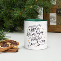 Merry Christmas and Happy New Year Mug – Colour Inside - Wear Your Heart