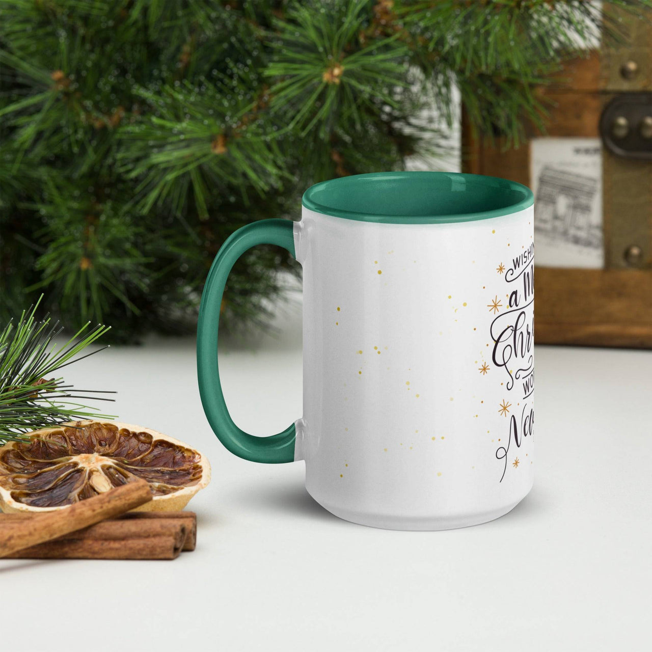 Merry Christmas and Happy New Year Mug – Colour Inside - Wear Your Heart