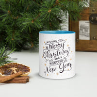 Merry Christmas and Happy New Year Mug – Colour Inside - Wear Your Heart