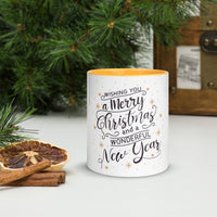 Merry Christmas and Happy New Year Mug – Colour Inside - Wear Your Heart