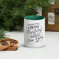 Merry Christmas and Happy New Year Mug – Colour Inside - Wear Your Heart