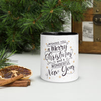 Merry Christmas and Happy New Year Mug – Colour Inside - Wear Your Heart