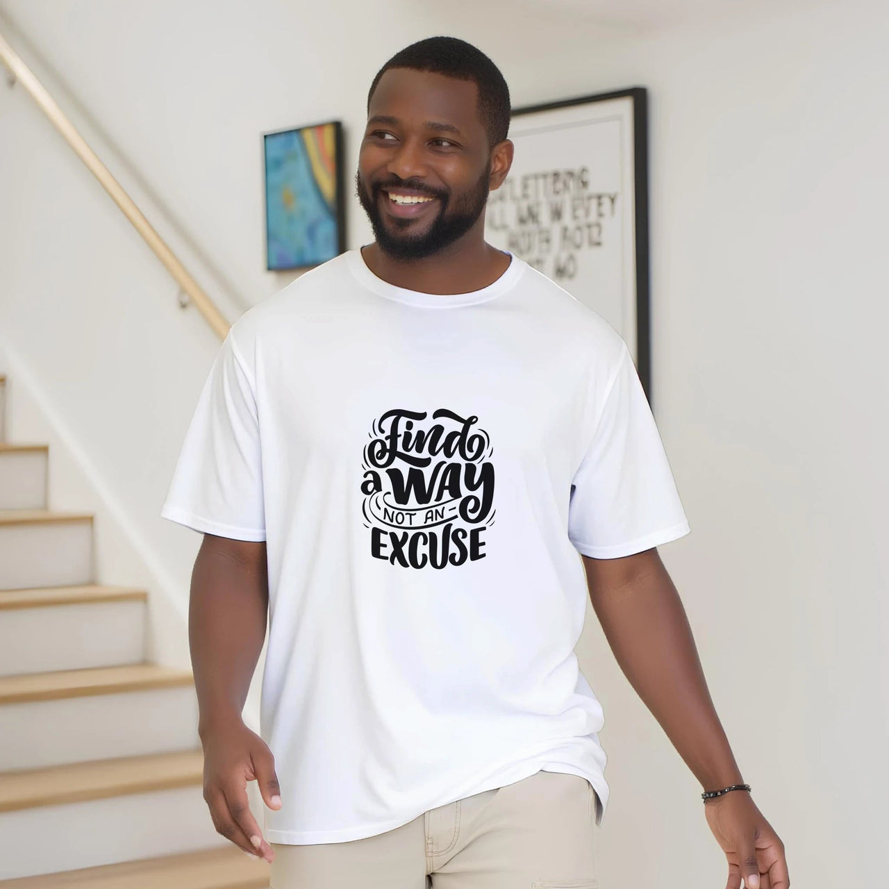 Motivational Unisex T-Shirt – Find a Way, Not an Excuse - Wear Your Heart