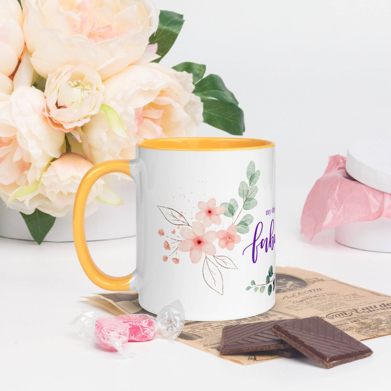My Day is Going to Be Fabulous Mug – Vibrant Color Inside - Wear Your Heart