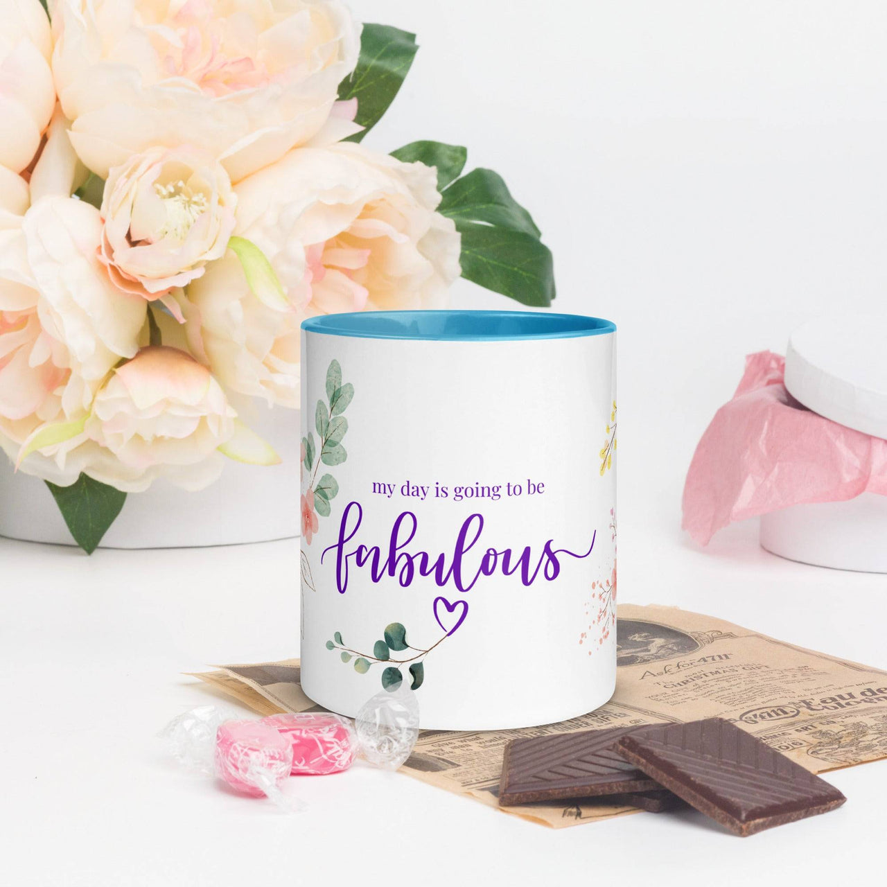 My Day is Going to Be Fabulous Mug – Vibrant Color Inside - Wear Your Heart