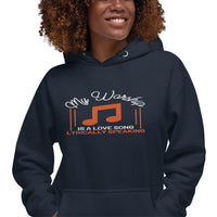 My Worship Is a Love Song Unisex Embroidery Hoodie | Christian Apparel - Wear Your Heart