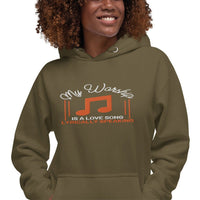 My Worship Is a Love Song Unisex Embroidery Hoodie | Christian Apparel - Wear Your Heart