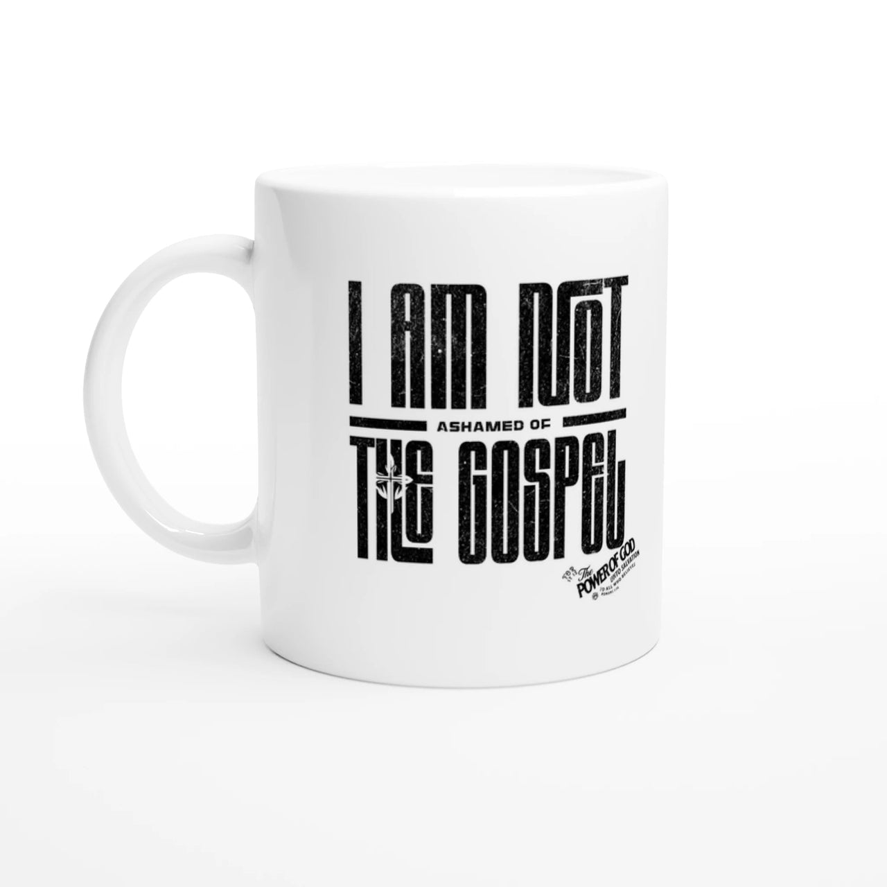 Not Ashamed Gospel Ceramic Mug | Romans 1:16 Christian Gift | Wear Your Heart - Wear Your Heart