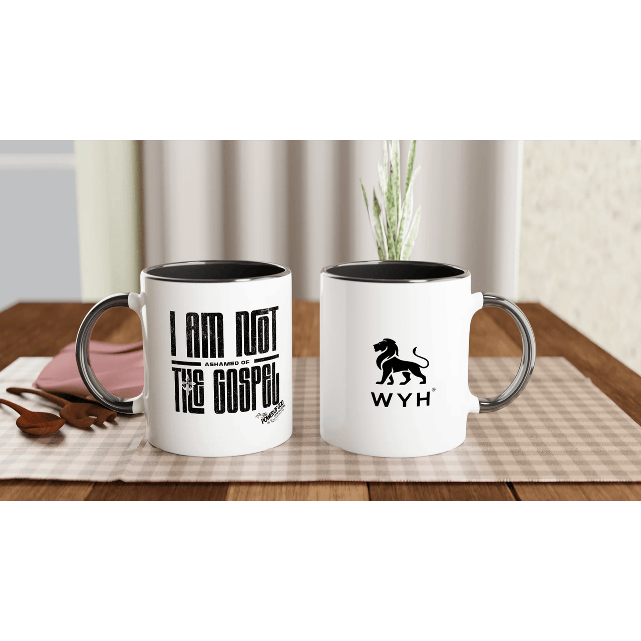 Not Ashamed Gospel Ceramic Mug | Romans 1:16 Christian Gift | Wear Your Heart - Wear Your Heart