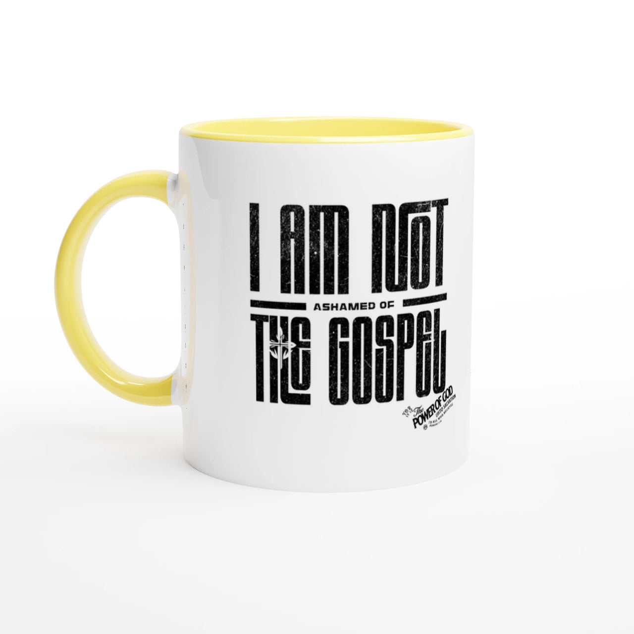 Not Ashamed Gospel Ceramic Mug | Romans 1:16 Christian Gift | Wear Your Heart - Wear Your Heart