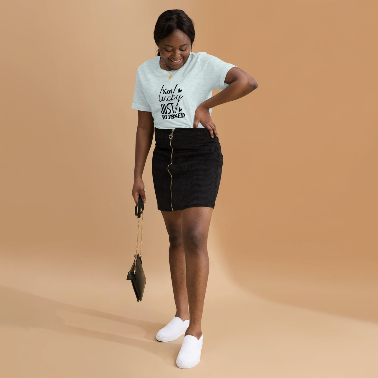 Not Lucky Just Blessed Unisex Staple T-Shirt | Christian Apparel - Wear Your Heart