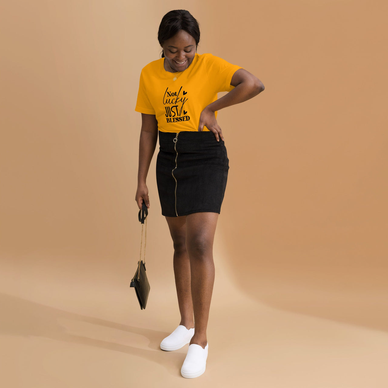 Not Lucky Just Blessed Unisex Staple T-Shirt | Christian Apparel - Wear Your Heart
