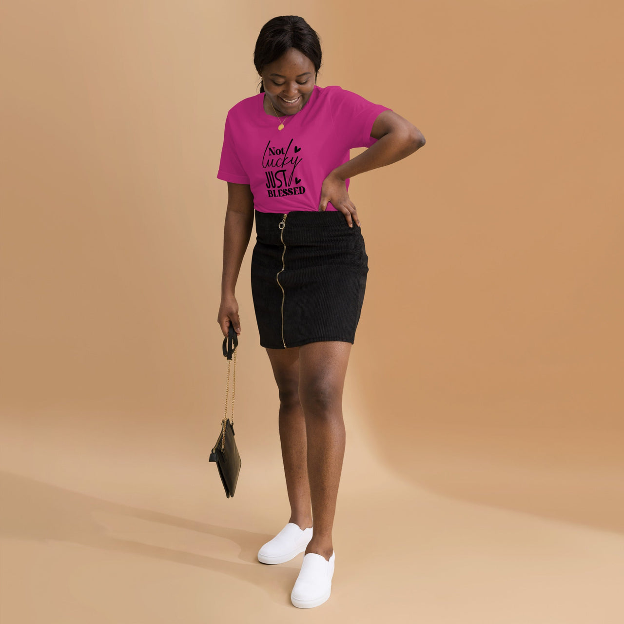 Not Lucky Just Blessed Unisex Staple T-Shirt | Christian Apparel - Wear Your Heart