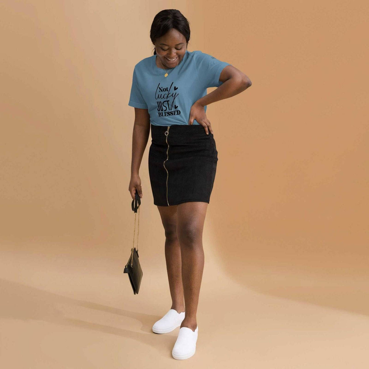 Not Lucky Just Blessed Unisex Staple T-Shirt | Christian Apparel - Wear Your Heart