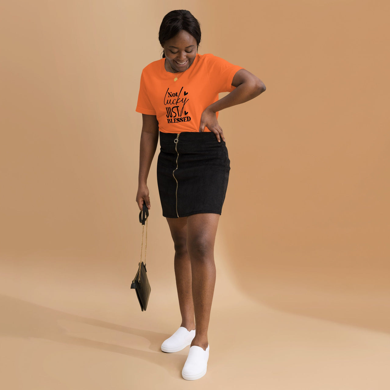 Not Lucky Just Blessed Unisex Staple T-Shirt | Christian Apparel - Wear Your Heart