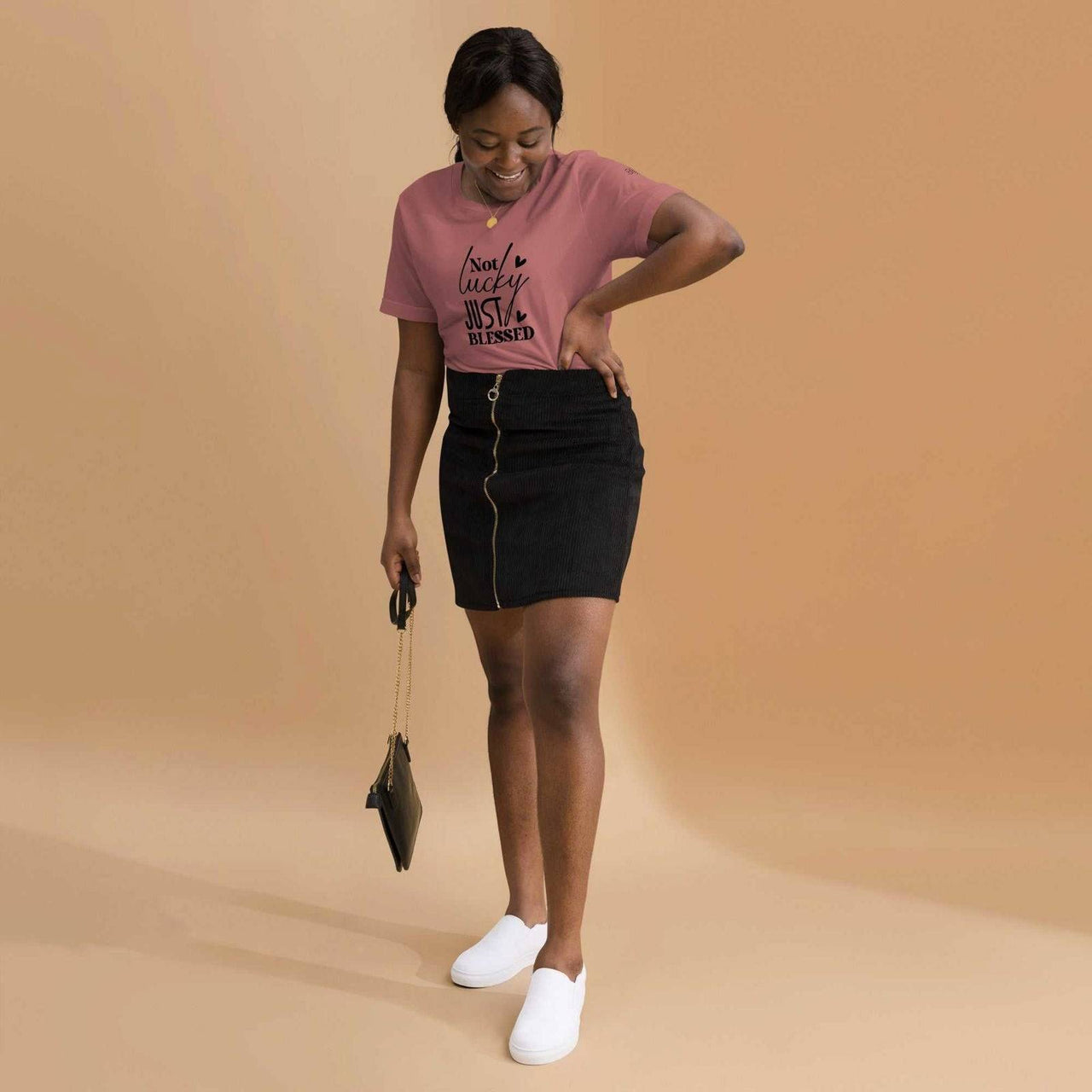 Not Lucky Just Blessed Unisex Staple T-Shirt | Christian Apparel - Wear Your Heart