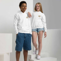 Overcomer Embroidery Youth heavy blend hoodie | Christian Kids Apparel - Wear Your Heart