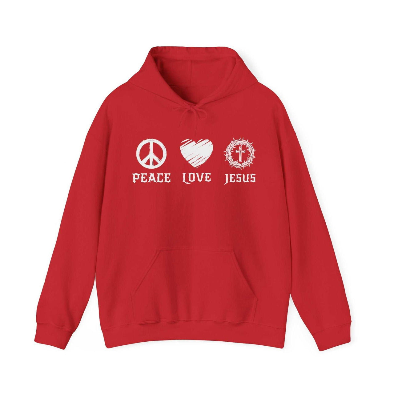 Peace Love Jesus Unisex Hoodie | Christian Apparel | Wear Your Heart - Wear Your Heart