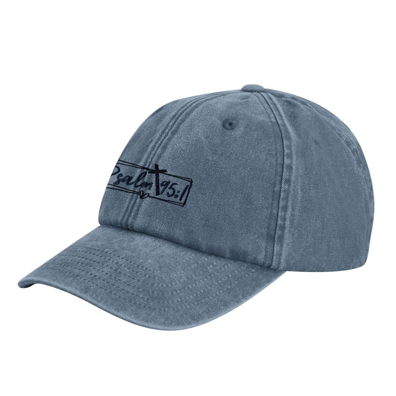Psalm 95:1 Embroidered Cap | Christian Worship Hat | Wear Your Heart - Wear Your Heart