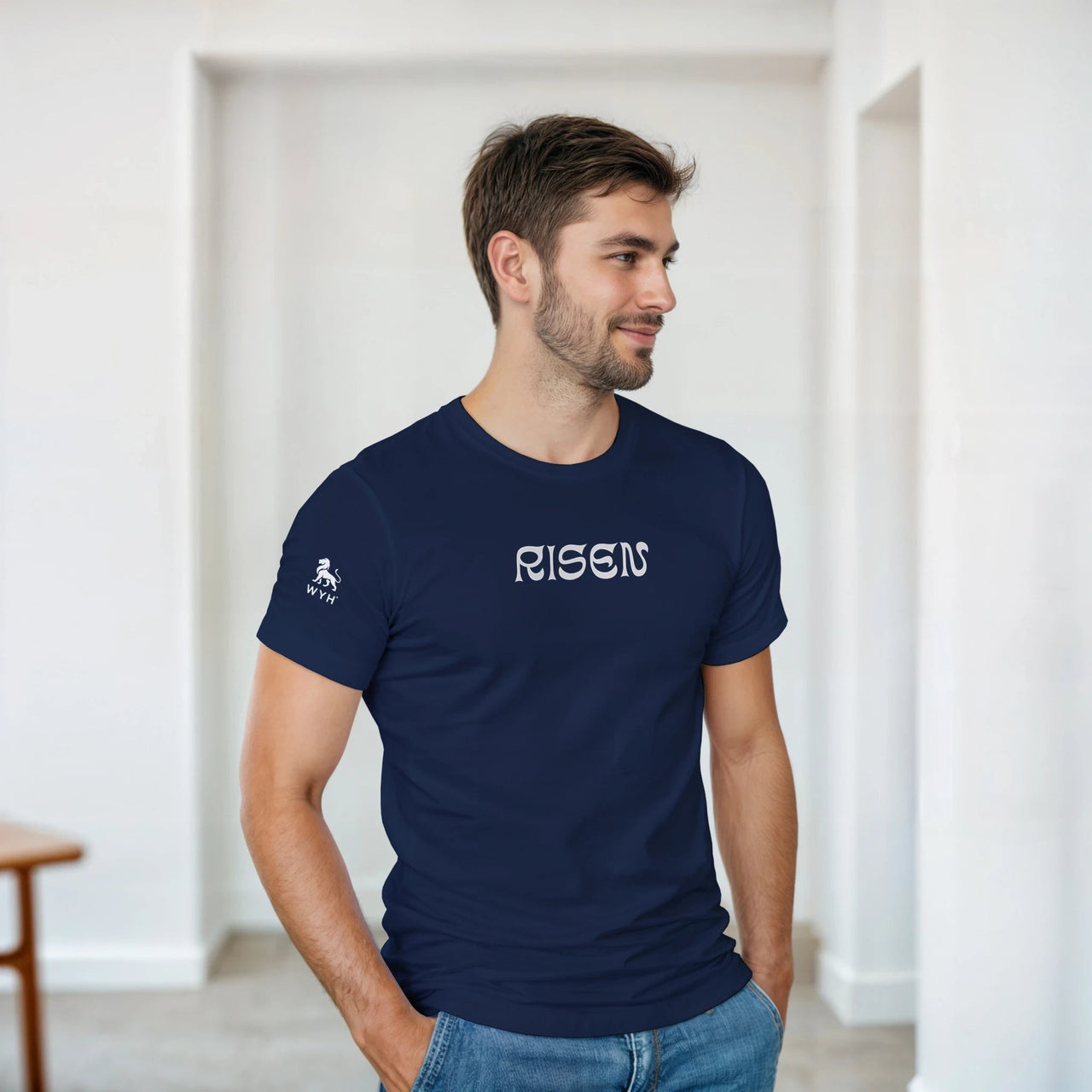 Risen Heavyweight Unisex Crewneck T-shirt | Gildan® 5000 - Wear Your Heart